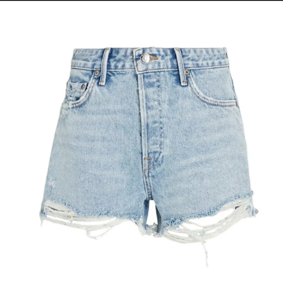 GRLFRND Helena Cut-Off Denim Shorts, EUC - Size 26 - Picture 7 of 14